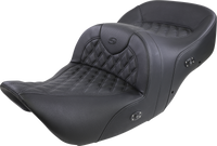 Thumbnail for SADDLEMEN Roadsofa* Seat - Without Backrest - Full Lattice Stitch - Black - Heated - GL H01-07-182HCT