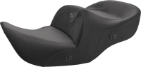 Thumbnail for SADDLEMEN Heated Roadsofa* Seat - Carbon Fiber - Without Backrest - Black - GL H01-07-185HCT