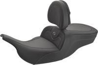 Thumbnail for SADDLEMEN Roadsofa* Carbon Fiber Seat - With Driver Backrest - Black 897-07-185BR