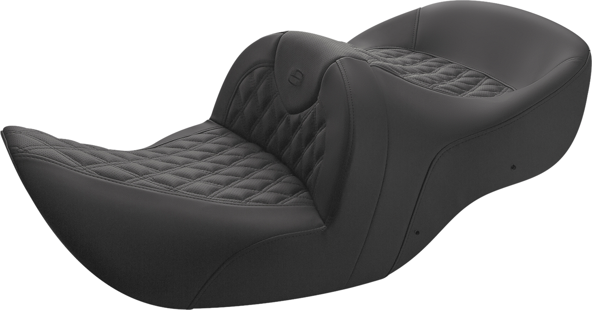SADDLEMEN Seat - Roadsofa* - Without Backrest - Full Lattice Stitch - Black H01-07-182