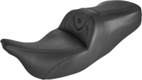 Thumbnail for SADDLEMEN Roadsofa* Seat - without Backrest - Black/Black Stitching - FLH/FLT '08-'23 808-07B-187