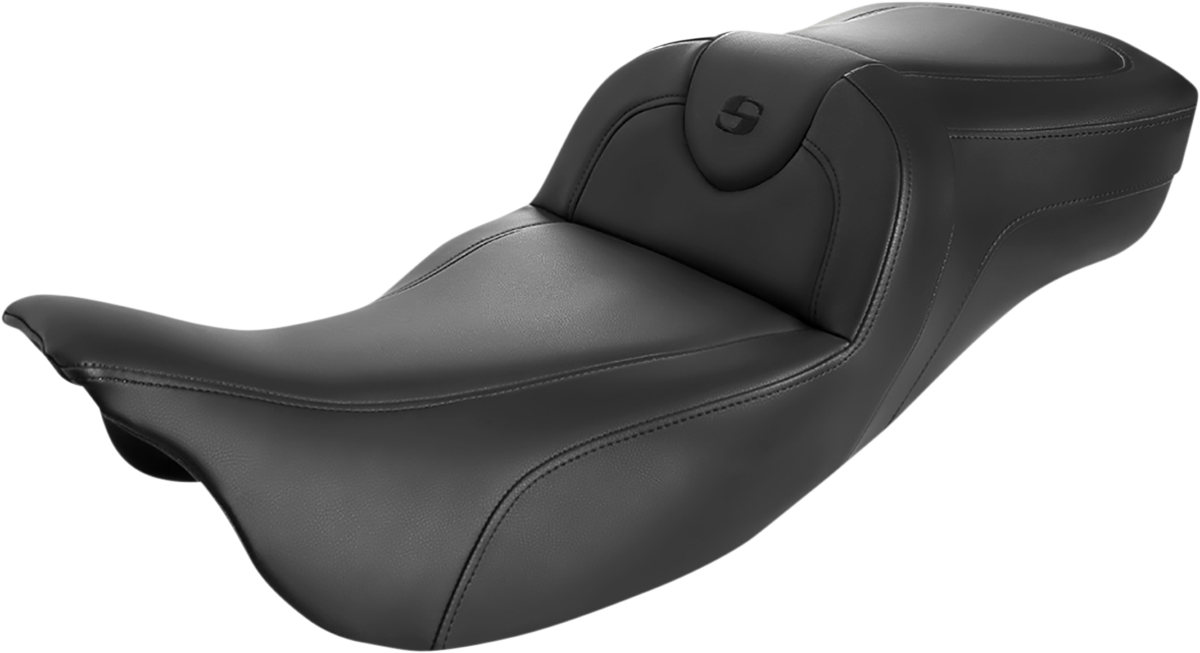 SADDLEMEN Roadsofa* Extended Reach Seat - Black/Black Stitching - w/o Backrest 808-07B-188