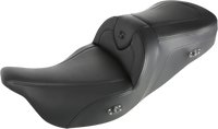 Thumbnail for SADDLEMEN Roadsofa* Standard Reach Heated Seat - Without Backrest - Black/Black Stitching 808-07B-187HCT