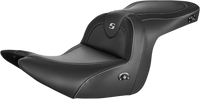 Thumbnail for SADDLEMEN Roadsofa* Carbon Fiber Heated Seat - Black - without Backrest - GL1800 '18-'23 H18-07-185HCT