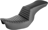 Thumbnail for SADDLEMEN Step-Up Seat - Front Tuck-n-Roll - Black - Dyna 806-04-191