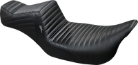 Thumbnail for LE PERA Tailwhip Daddy Long Legs Seat - Pleated - Black - Touring '08-'23 LK-587DLPT