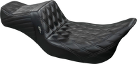 Thumbnail for LE PERA Tailwhip Daddy Long Legs Seat - Double Diamond - Black - Touring '08-'23 LK-587DLDD