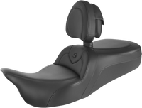 Thumbnail for SADDLEMEN RoadSofa* Seat - With Backrest - Black w/Black Stitching - Trikes 808-07B-187TBR