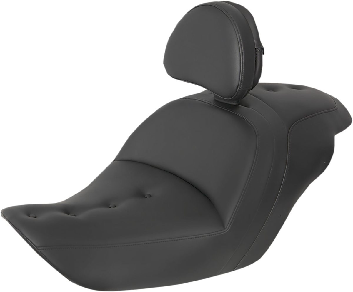 SADDLEMEN Roadsofa* Pillow Top Seat - With Backrest - Black H23-20-181BR
