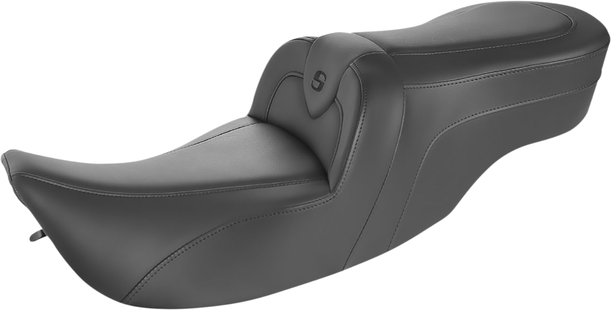 SADDLEMEN RoadSofa* Seat - Without Backrest - Black W/Black Stitching 897-07-187