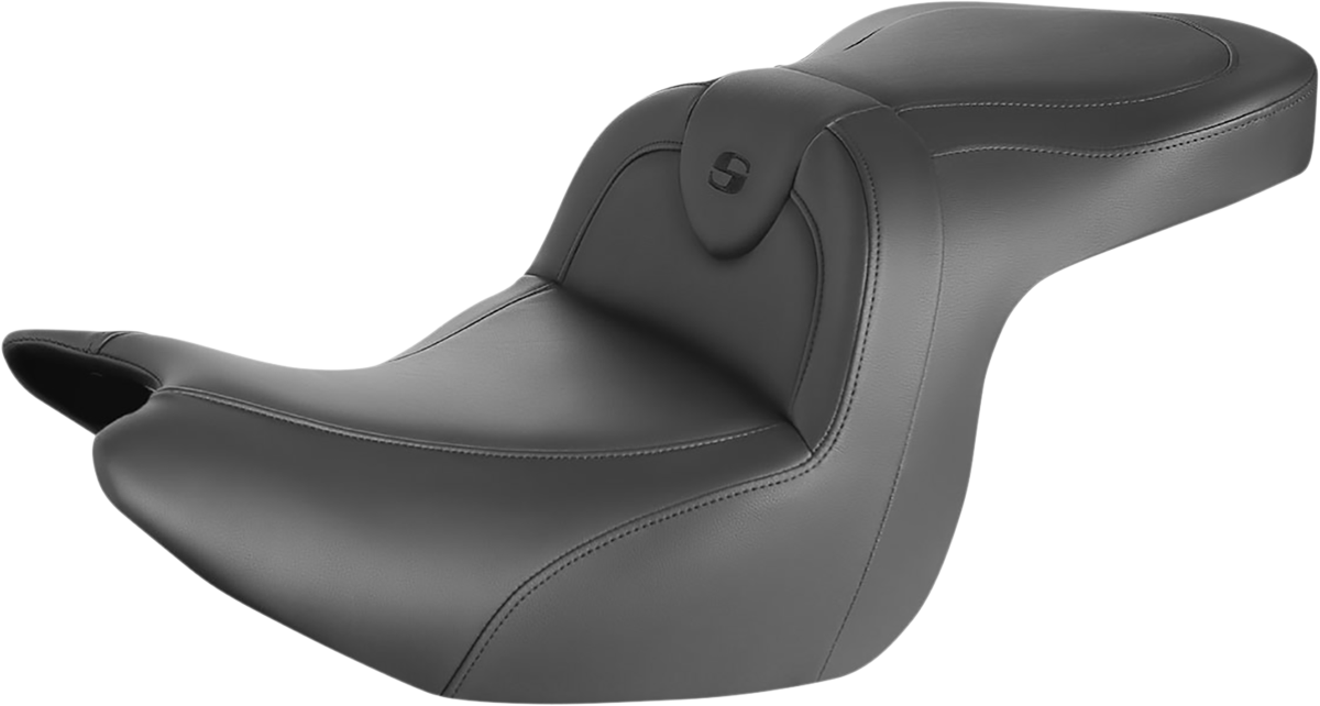 SADDLEMEN RoadSofa* Seat - without Backrest - Black w/ Black Stitching - GL1800 '18-'23 H18-07-187