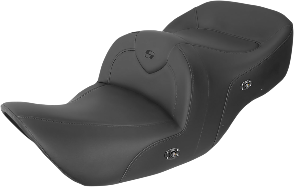 SADDLEMEN Seat - RoadSofa* - without Backrest - Black w/ Black Stitching - Heated - GL1800 '01-'10 H01-07-187HCT