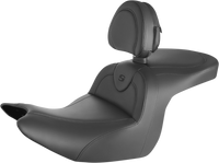 Thumbnail for SADDLEMEN RoadSofa* Seat - with Backrest - Black w/ Black Stitching - GL1800 '18-'23 H18-07-187BR
