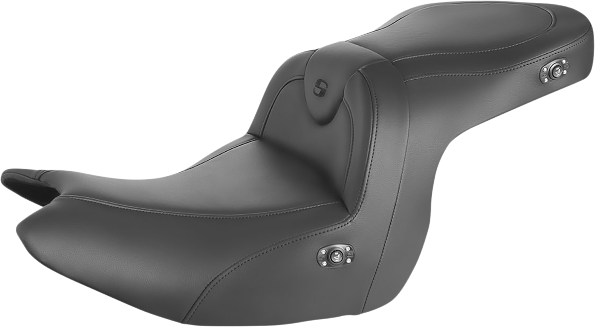 SADDLEMEN Seat - RoadSofa* - without Backrest - Black w/ Black Stitching - Heated - GL1800 '18-'23 H18-07-187HCT