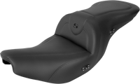 Thumbnail for SADDLEMEN Seat - RoadSofa* - Without Backrest - Black W/Black Stitching - Heated - Indian '14-'23 I14-07-187HCT