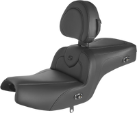 Thumbnail for SADDLEMEN Seat - RoadSofa* - with Backrest - Black w/ Black Stitching - Heated - Challenger '20-'22 I20-06-187BRHCT