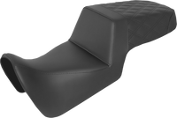 Thumbnail for SADDLEMEN Step-Up Seat - Front Smooth/Rear Lattice Stitch - Black 821-34-173