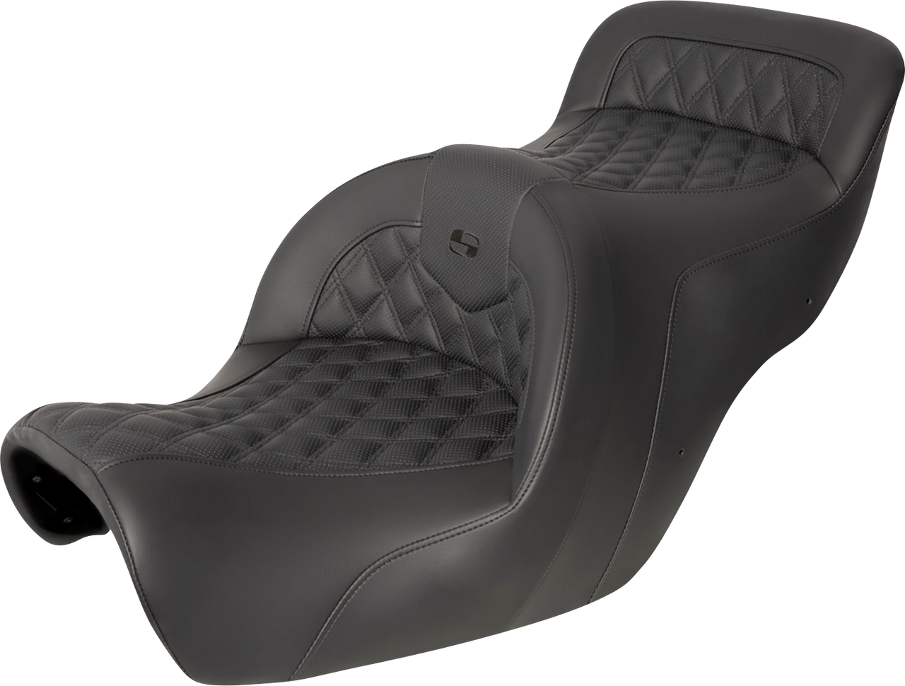 SADDLEMEN Seat - Roadsofa* - Without Backrest - Full Lattice Stitch - Black H88-07-182