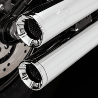 Thumbnail for VANCE & HINES Eliminator 300 Slip-On Mufflers - Chrome 16312