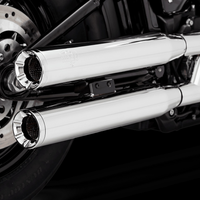 Thumbnail for VANCE & HINES Eliminator 300 Slip-On Mufflers - Chrome 16312