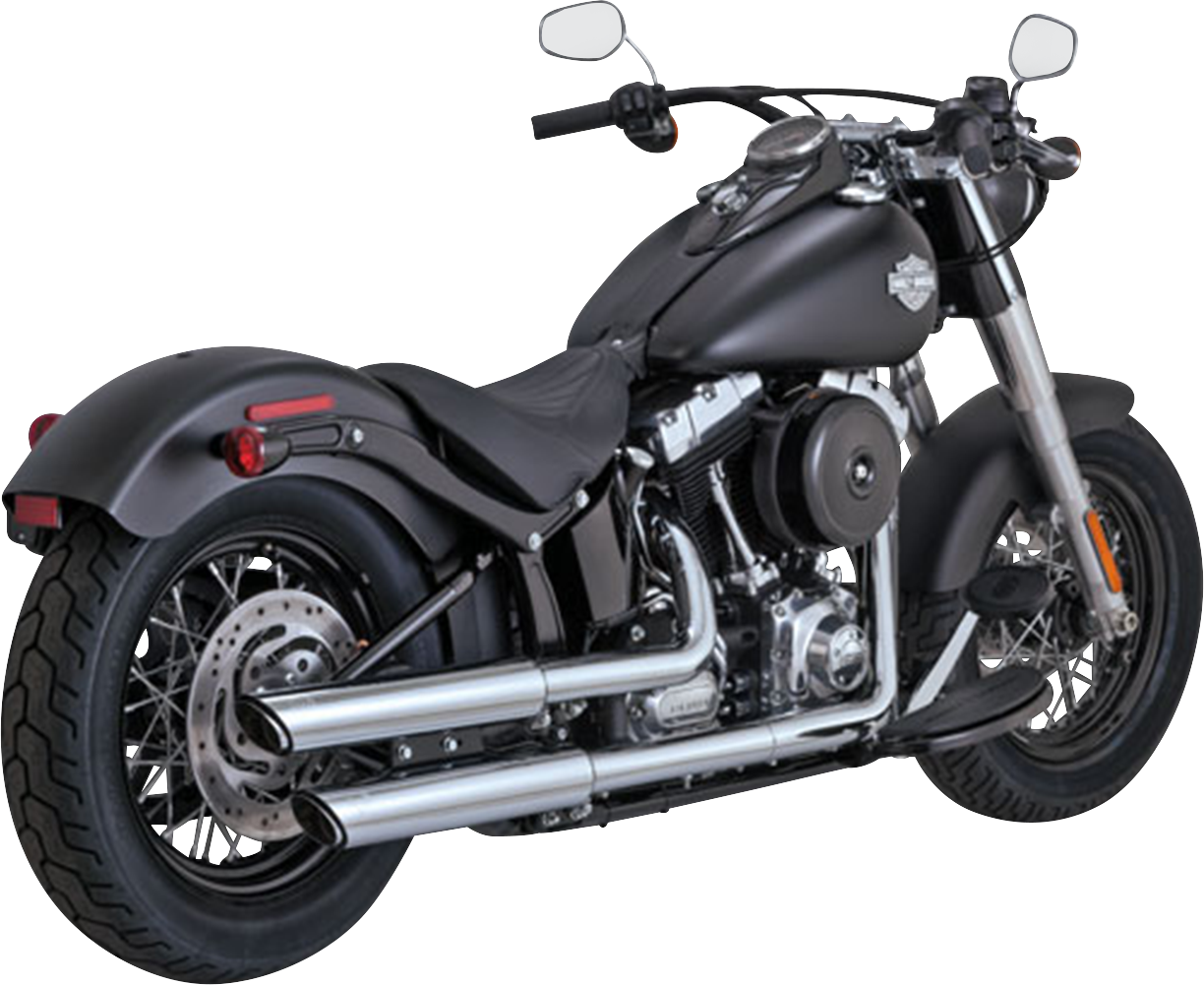 VANCE & HINES 3" Twin Slash Slip-On Muffler - Chrome 16341