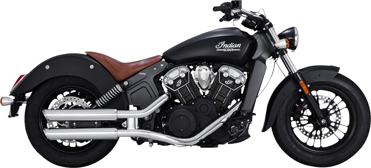 VANCE & HINES 3" Twin Slash Slip-On Mufflers - Chrome 18323
