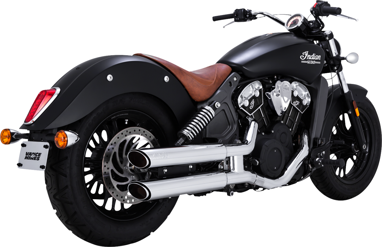 VANCE & HINES 3" Twin Slash Slip-On Mufflers - Chrome 18323