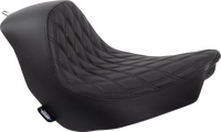 Thumbnail for DRAG SPECIALTIES Solo Seat - Double Diamond - Black Stitching - FL/FX '18-'23 0802-1513
