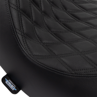 Thumbnail for DRAG SPECIALTIES Solo Seat - Double Diamond - Black Stitching - FL/FX '18-'23 0802-1513