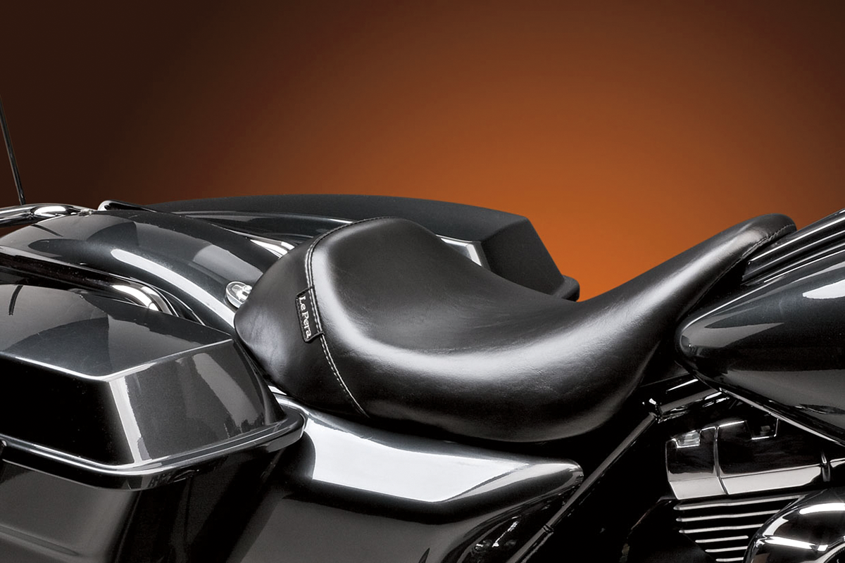 LE PERA Bare Bones Solo Seat - Smooth - Black - FL '08-'23 LK-005