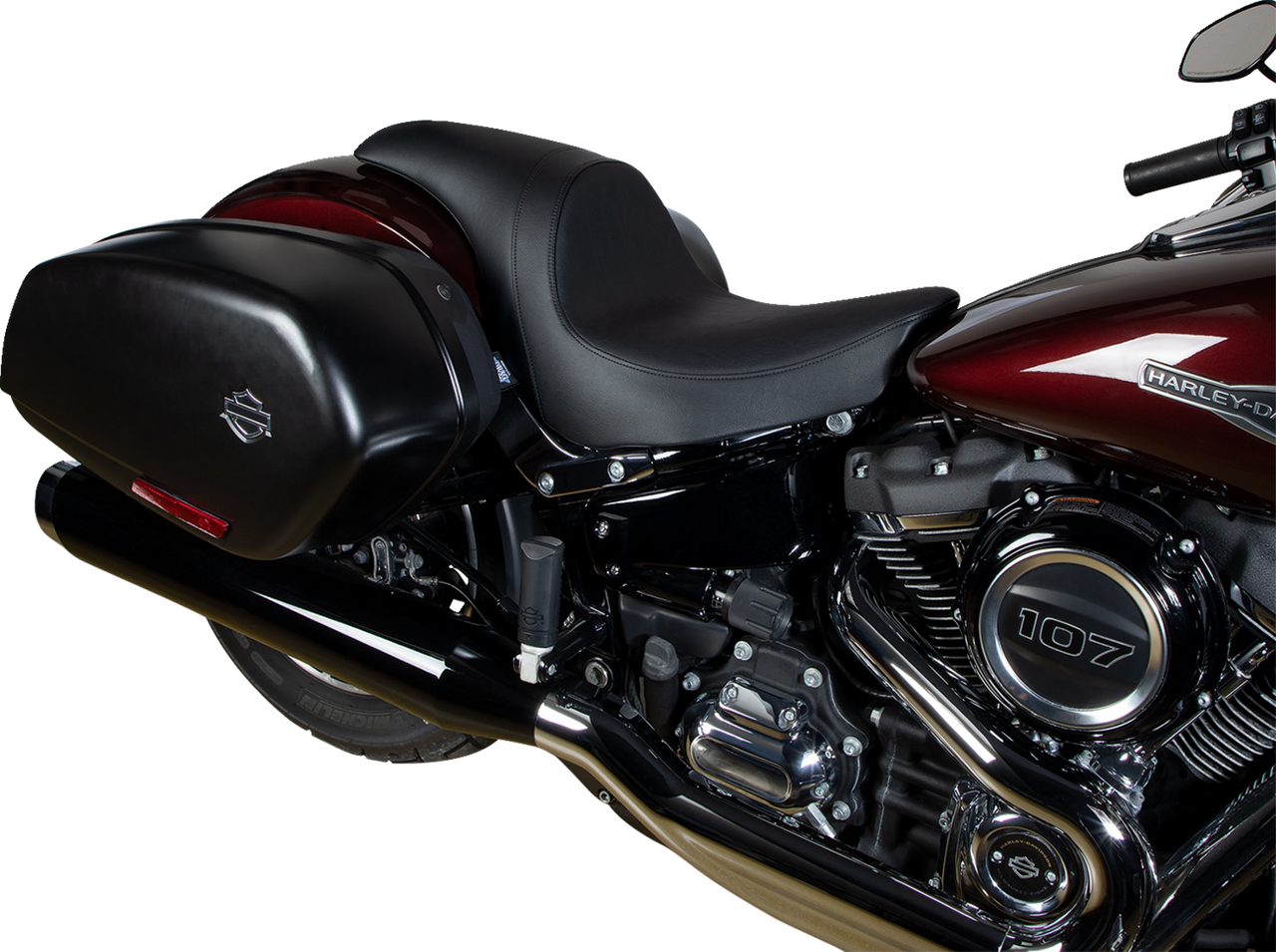 DRAG SPECIALTIES Predator Seat - Smooth - Vinyl - FLSB/FXLR '18-'23 0802-1516