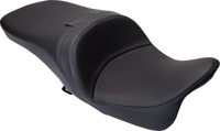 Thumbnail for DRAG SPECIALTIES Freedom Seat - Solar Leather - Black - Smooth - FLH '09-'23 0801-1485