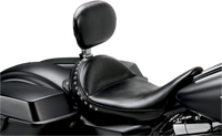 Thumbnail for LE PERA Monterey Solo Seat - With Driver Backrest - Smooth - Black - FL '08-'23 LK-697BR