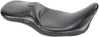 Thumbnail for LE PERA Maverick Daddy Long Legs Seat - With Backrest - Black - Smooth - FL '08-'23 LK-957DLBRS
