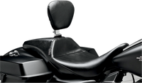 Thumbnail for LE PERA Outcast Daddy Long Legs Seat - Full-Length - w/ Backrest - Smooth - Black - FL '08-'23 LK-987DLBR