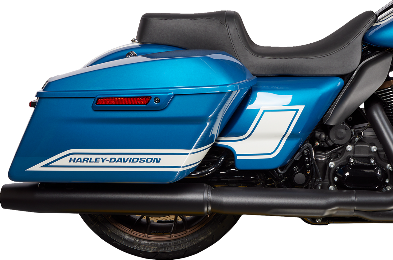 DRAG SPECIALTIES Predator 1Up Seat - Vinyl - Black - Smooth - FLH '08-'23 0801-1480