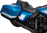 Thumbnail for DRAG SPECIALTIES Predator 1Up Seat - Vinyl - Black - Smooth - FLH '08-'23 0801-1480