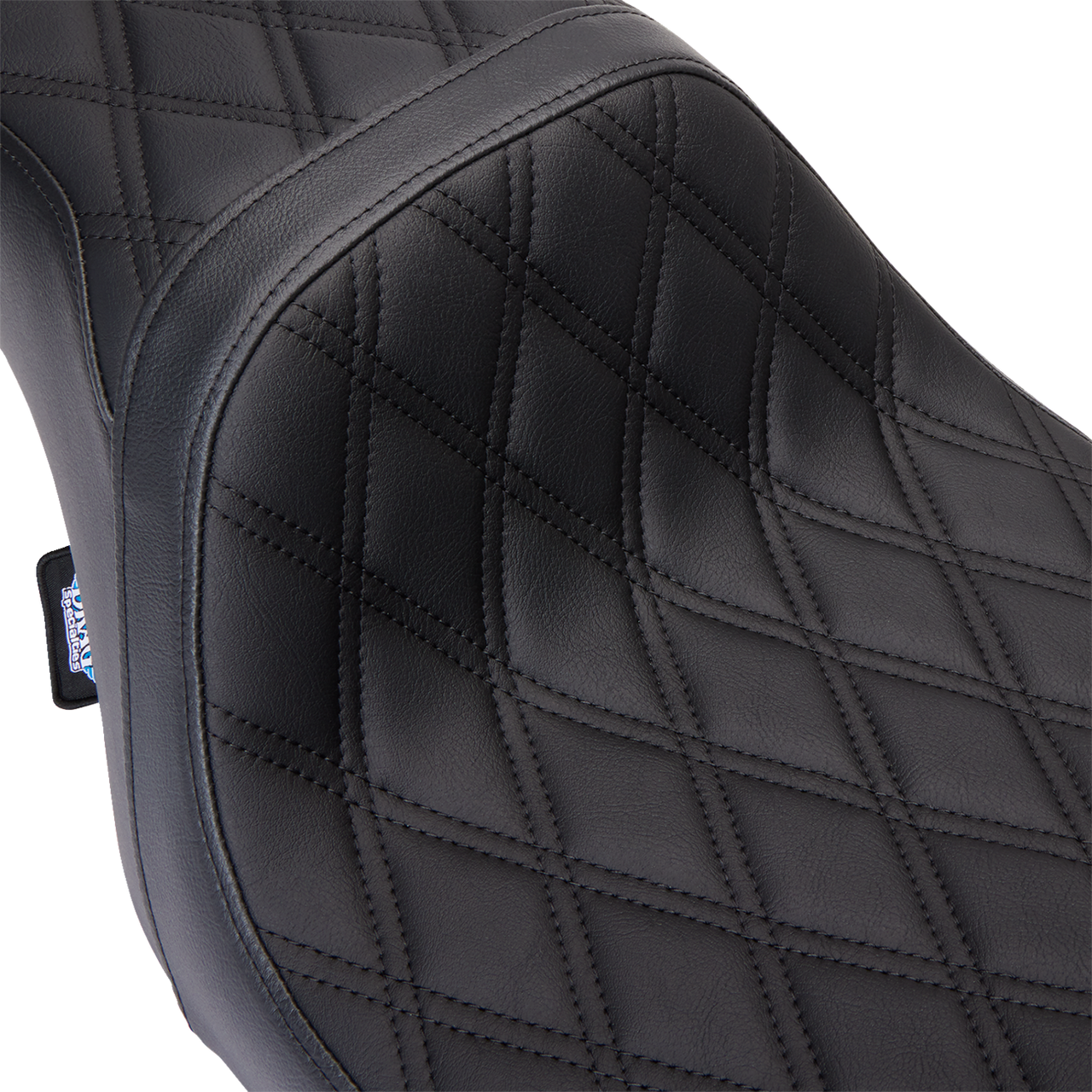 DRAG SPECIALTIES Predator 1Up Seat - Vinyl - Double Diamond Black Stitch - FLH '08-'23 0801-1483