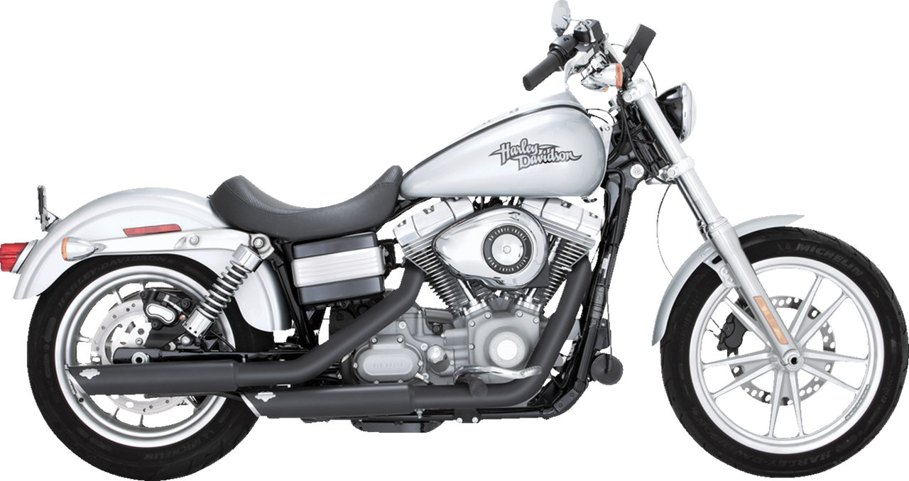 VANCE & HINES 3" Twin Slash Slip-On Muffler - Black 46838