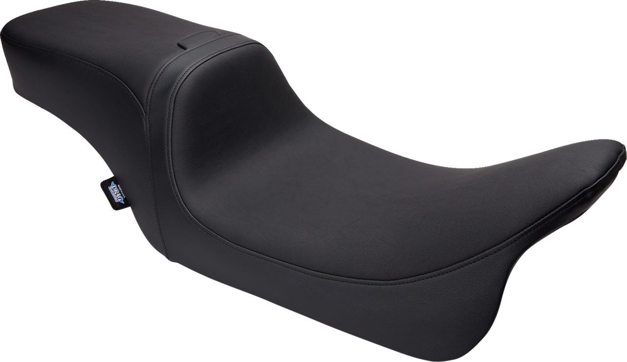 DRAG SPECIALTIES Predator 2-Up Seat - Vinyl - Smooth - w/ Backrest - FLH/FLTR '08-'23 0801-1499