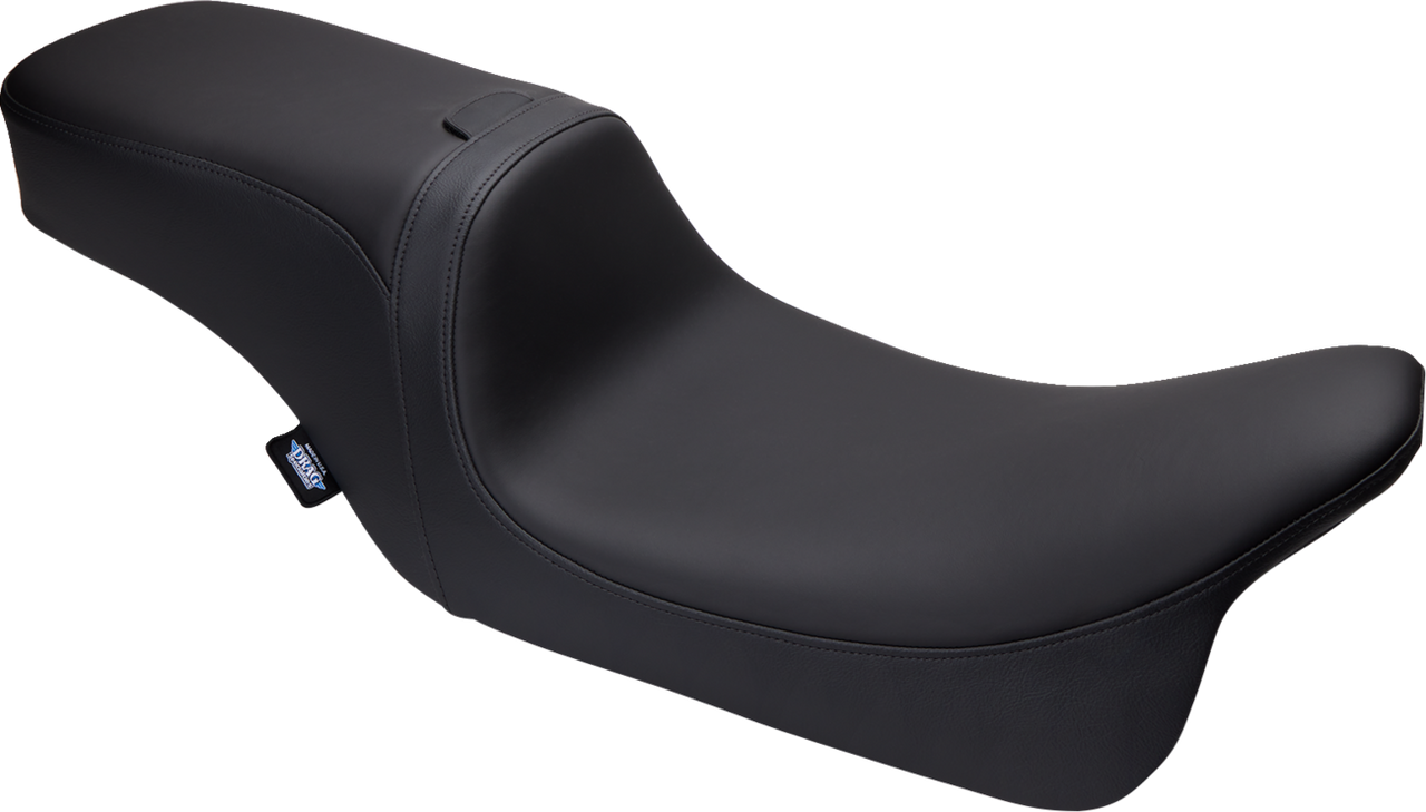 DRAG SPECIALTIES Predator 2-Up Seat - Solar Leather - Smooth - w/ Backrest - FLH/FLTR '08-'23 0801-1501