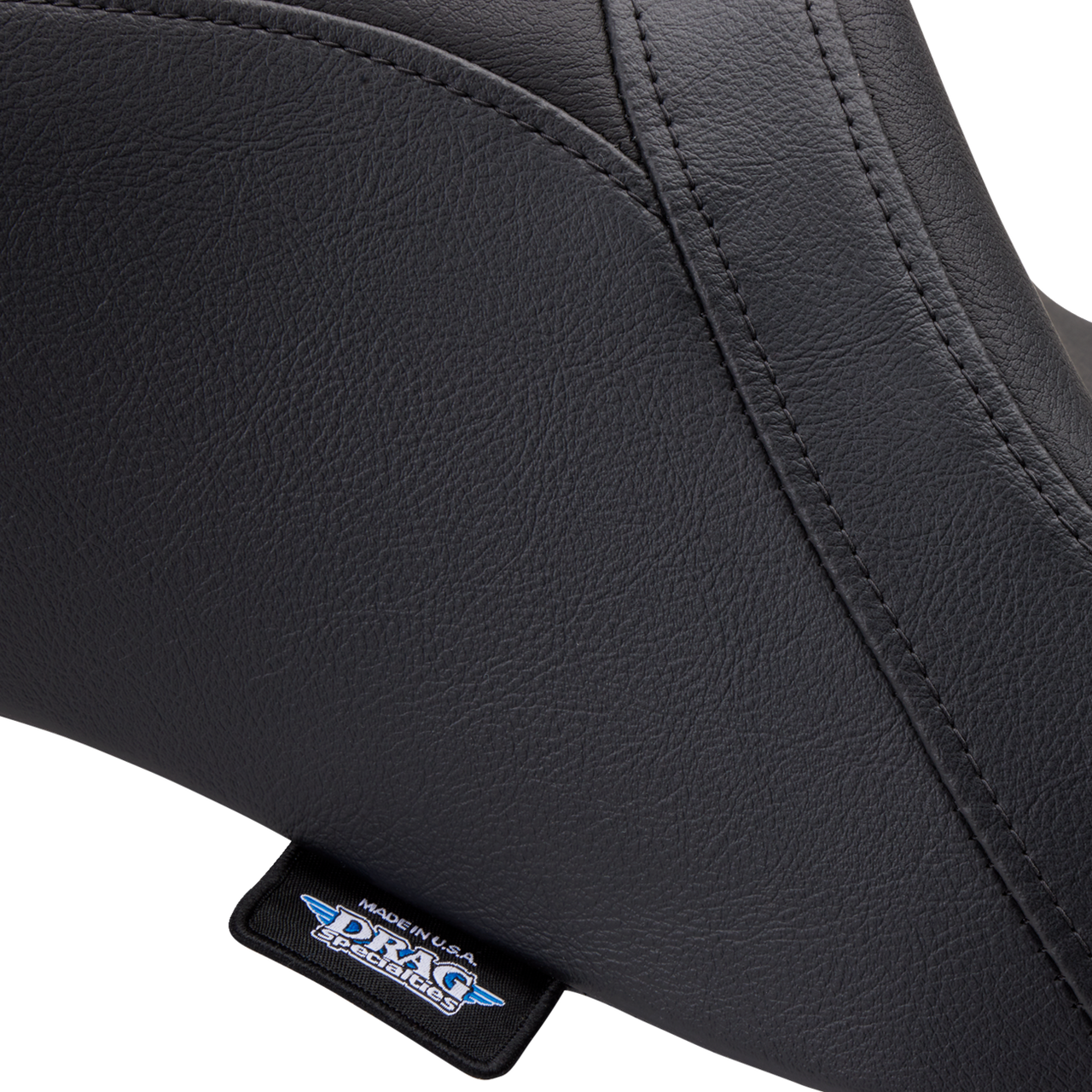 DRAG SPECIALTIES Predator 2-Up Seat - Vinyl - Smooth - w/ Backrest - FLH/FLTR '08-'23 0801-1499