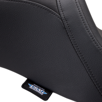 Thumbnail for DRAG SPECIALTIES Predator 2-Up Seat - Vinyl - Smooth - w/ Backrest - FLH/FLTR '08-'23 0801-1499