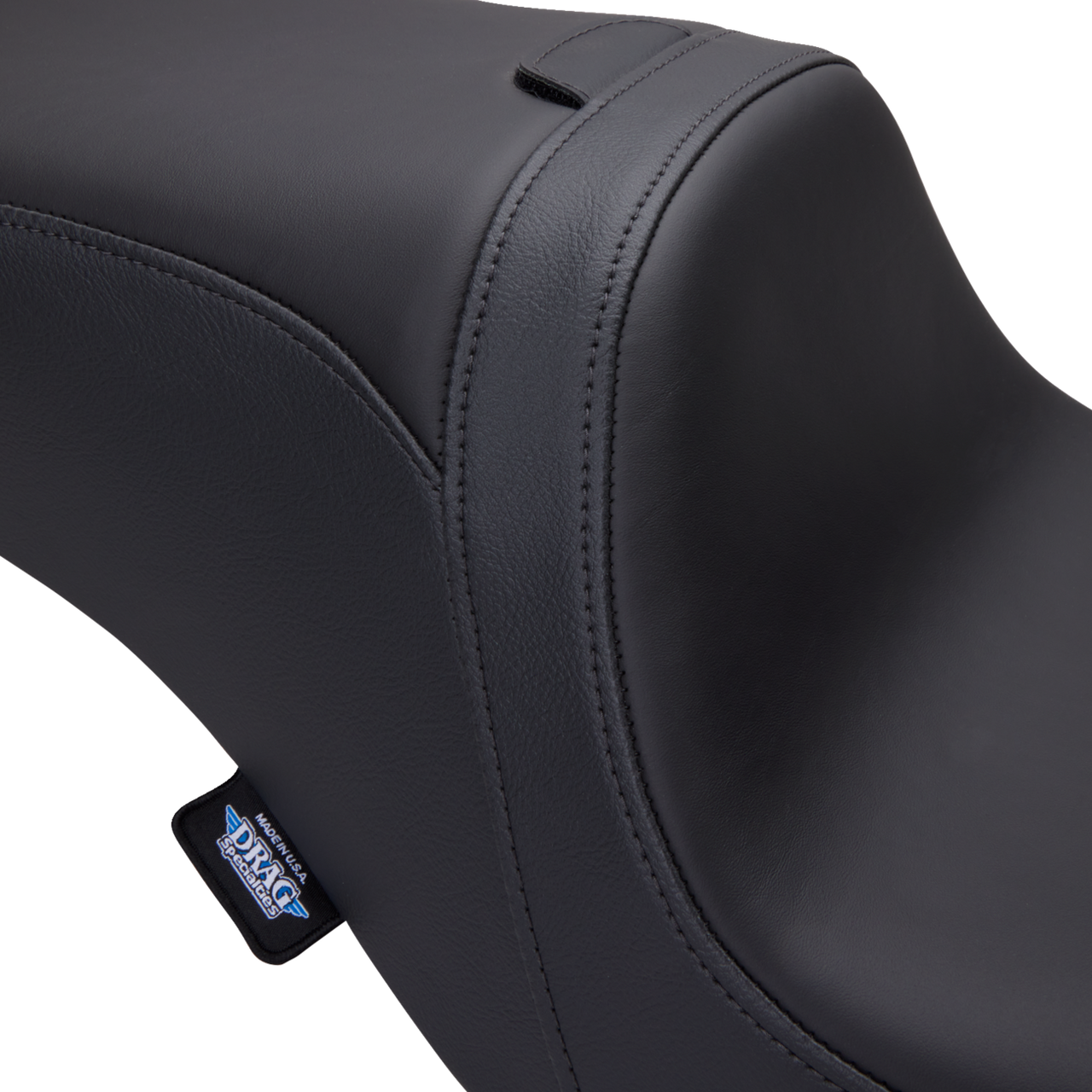 DRAG SPECIALTIES Predator 2-Up Seat - Solar Leather - Smooth - w/ Backrest - FLH/FLTR '08-'23 0801-1501