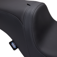 Thumbnail for DRAG SPECIALTIES Predator 2-Up Seat - Solar Leather - Smooth - w/ Backrest - FLH/FLTR '08-'23 0801-1501