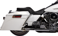 Thumbnail for DRAG SPECIALTIES Freedom Seat - Vinyl - Double Diamond Silver Stitch - FLH '97-'07 08011506-4676C