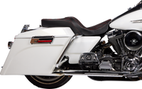 Thumbnail for DRAG SPECIALTIES Freedom Seat - Vinyl - Double Diamond Red Stitch - FLH '97-'07 08011507-4676D
