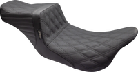 Thumbnail for LE PERA Tailwhip Seat - Double Diamond w/ Grip Tape - Black - FL '08-'23 LK-587DDGP