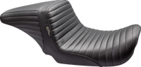Thumbnail for LE PERA Kickflip Up Front Seat - Pleated - Black - Dyna '06-'17 LKU-591PT