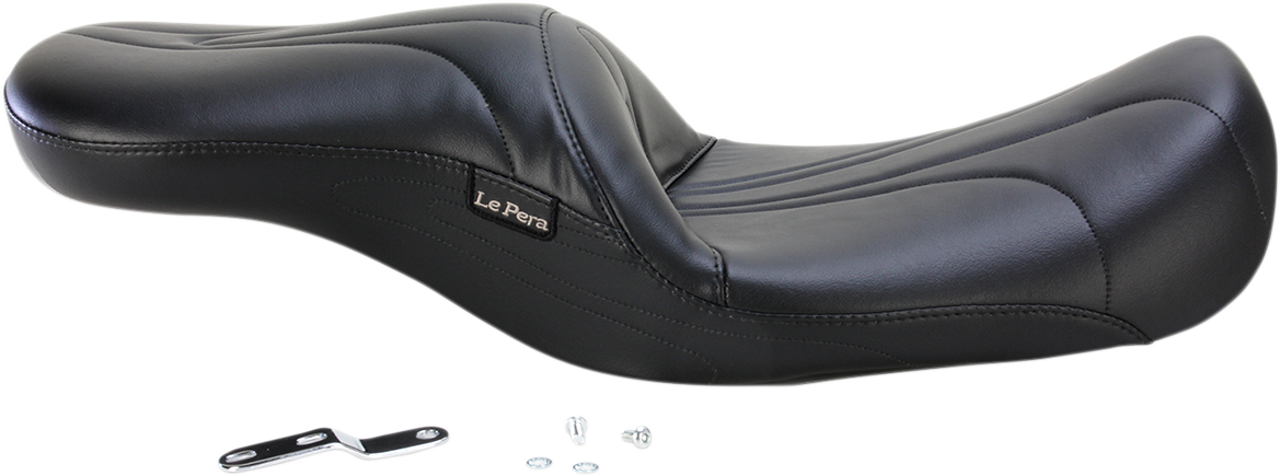 LE PERA Sorrento 2-Up Seat - Stitched - Black - FL '08-'23 LK-907PY
